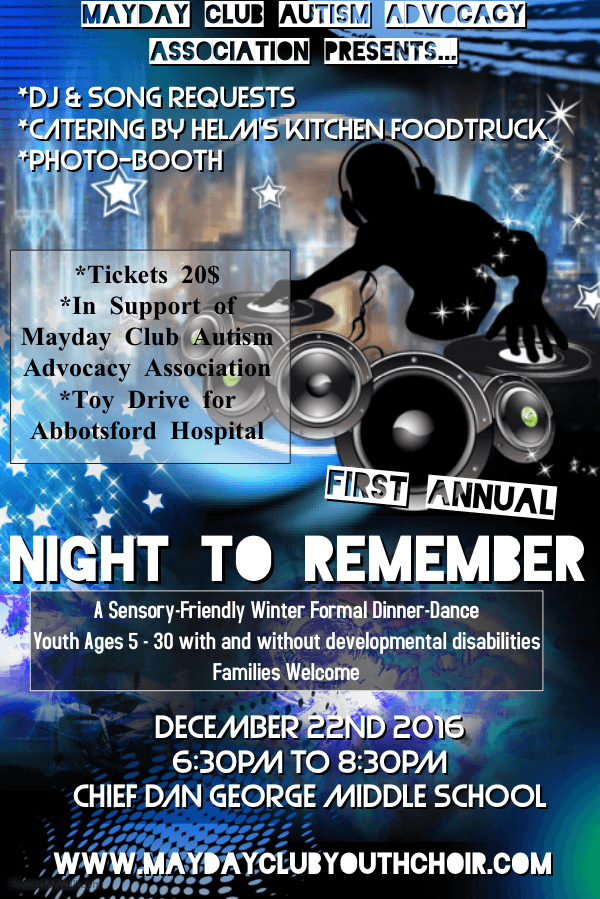 Night to Remember : A Sensory Friendly Winter Formal Dinner Dance