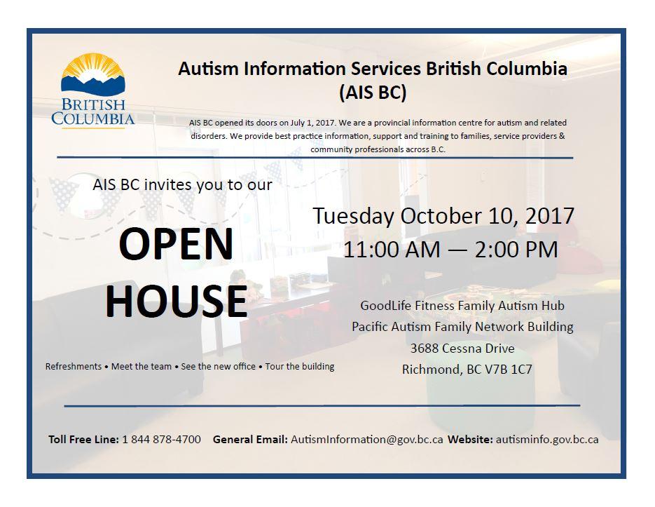 Autism Information Services BC - Open House